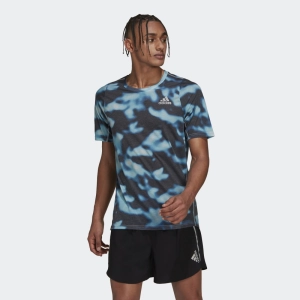 adidas Run Icons 3-Bar Allover Print Men's Tee