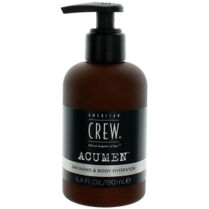 American Crew Men's Hand and Body Lotion - Acumen 24H for Refreshed Skin, 6.4 oz