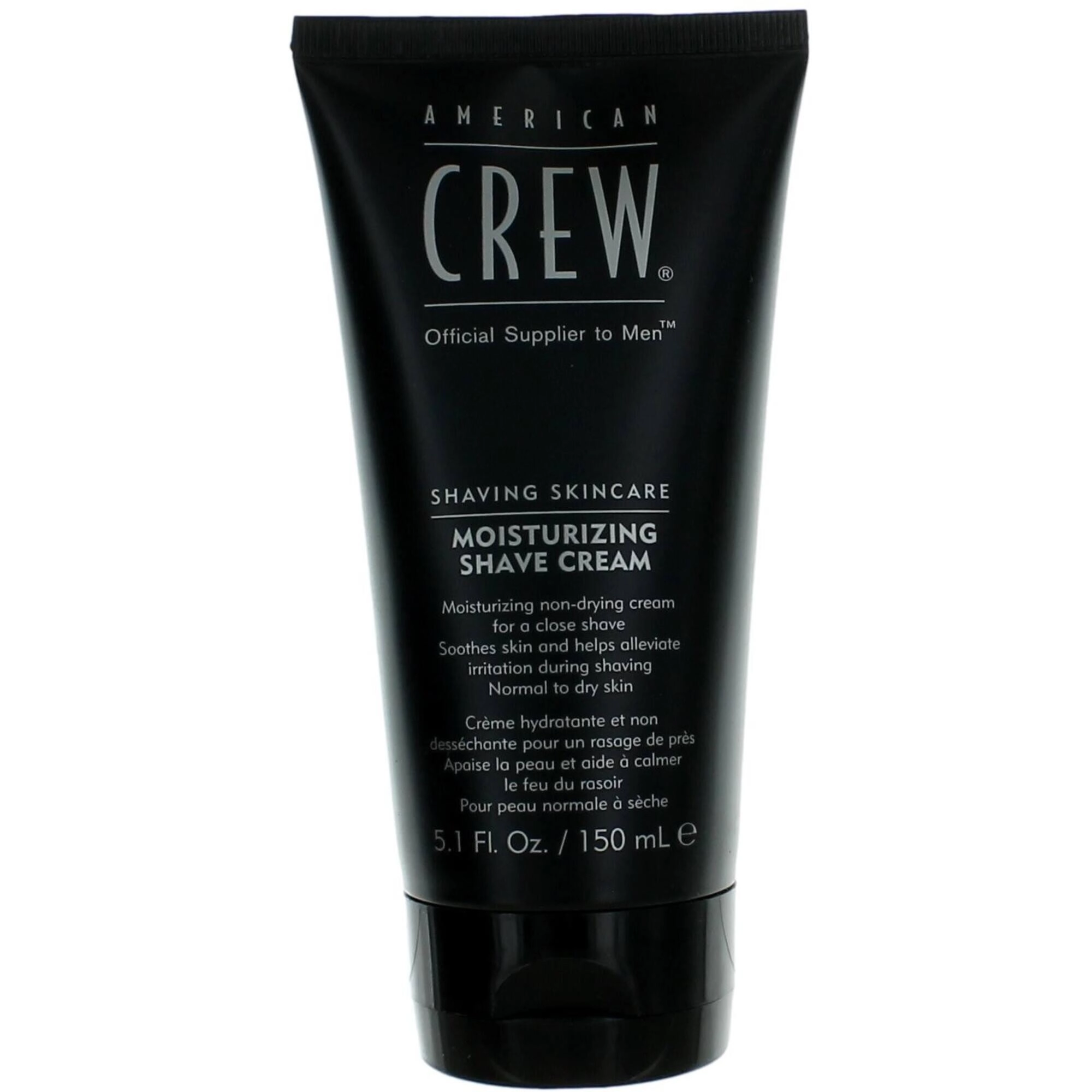 American Crew Men's Shave Cream - Black Tube Moisturizing Non-Drying, 5.1 oz