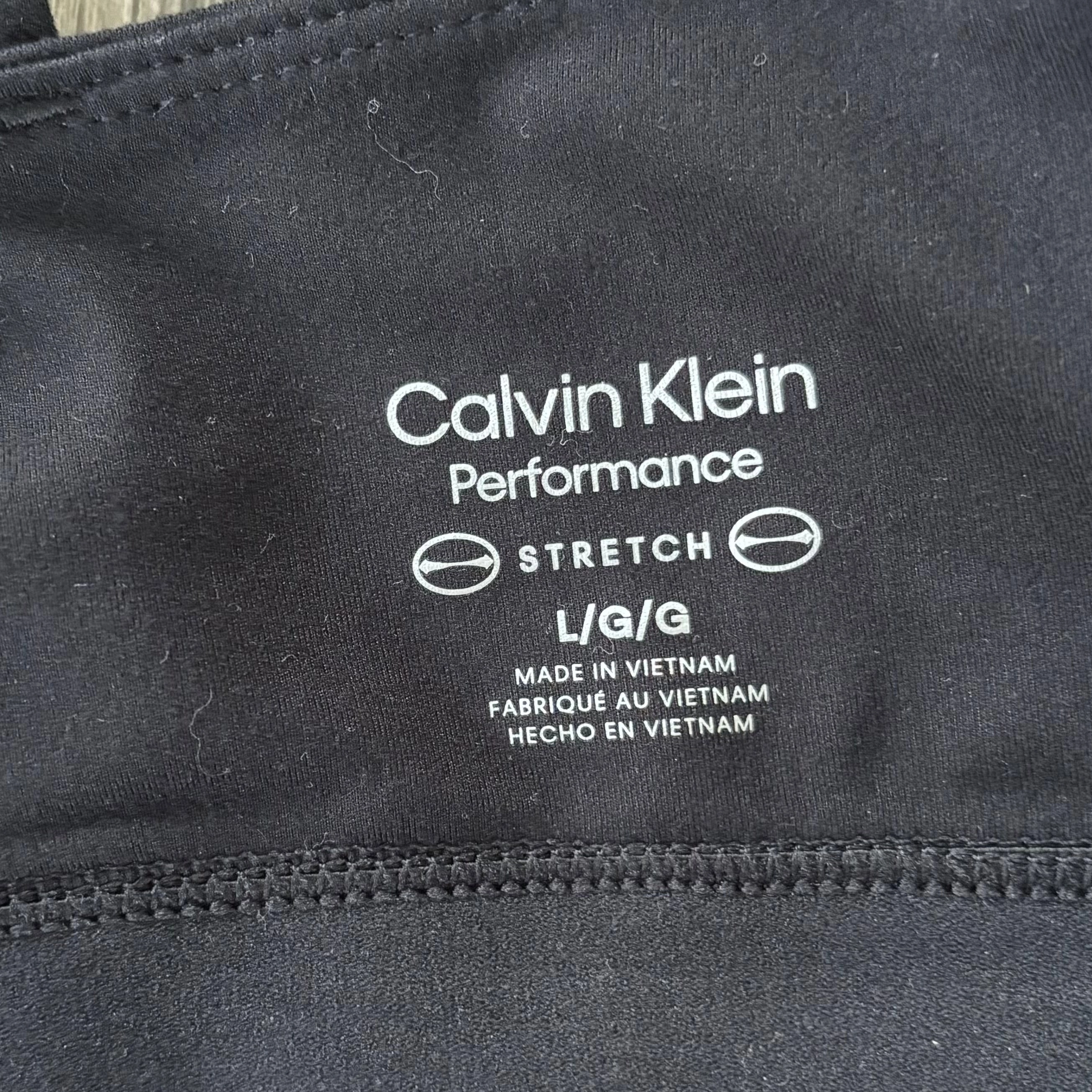 Athletic Bra By Calvin Klein Performance In Black, Size: L