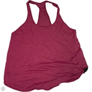 Athletic Tank Top By Lululemon In Red, Size: S
