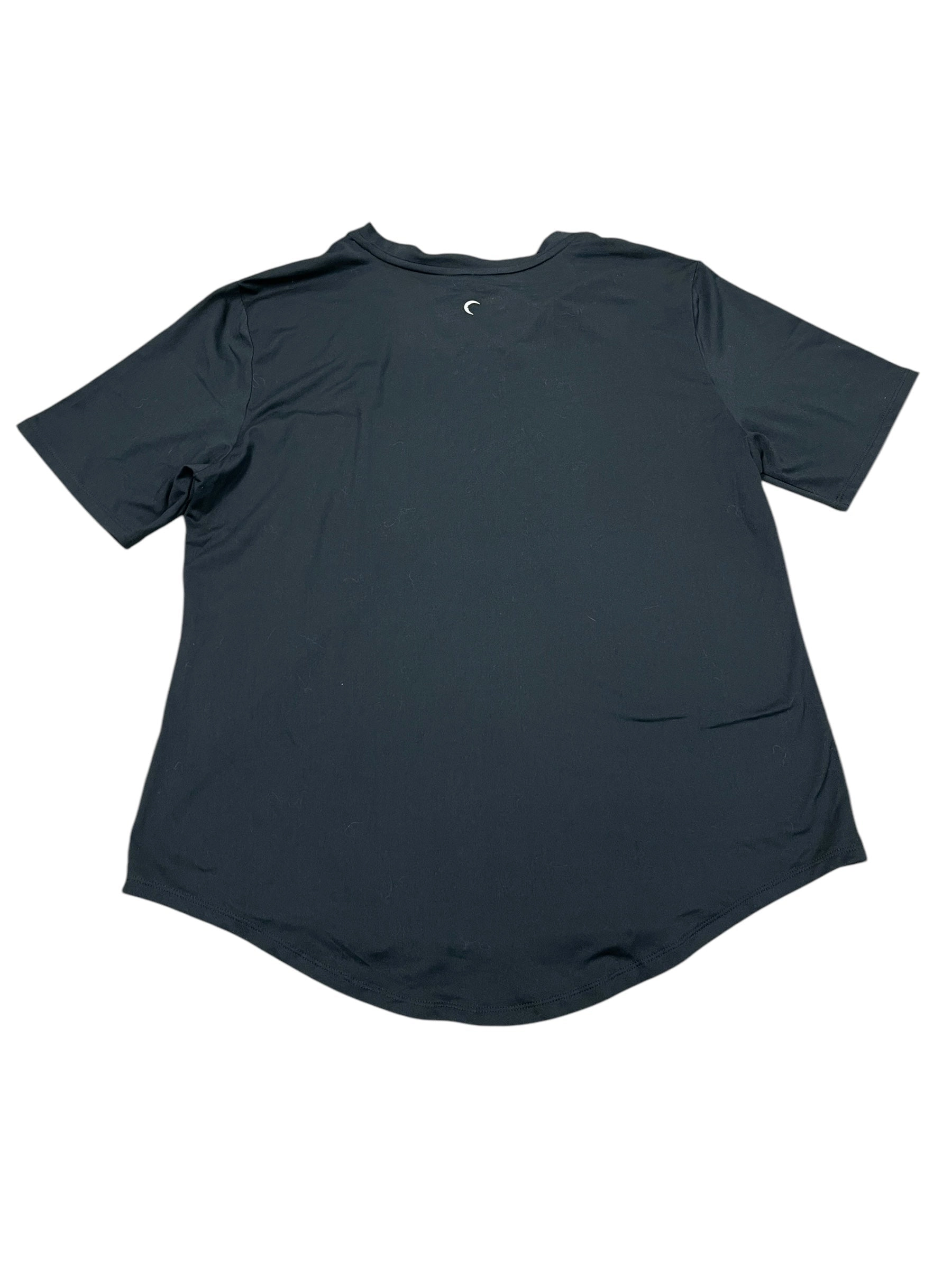 Athletic Top Ss By Zyia In Black, Size:3X