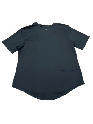 Athletic Top Ss By Zyia In Black, Size:3X
