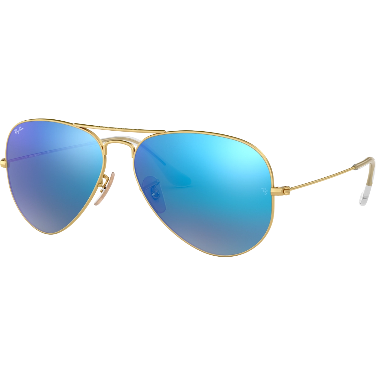 Aviator M - Matte Gold/Mirror Blue