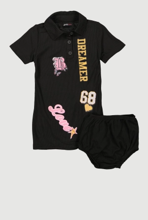 Baby Girls 12-24M Dreamer Graphic Polo Dress