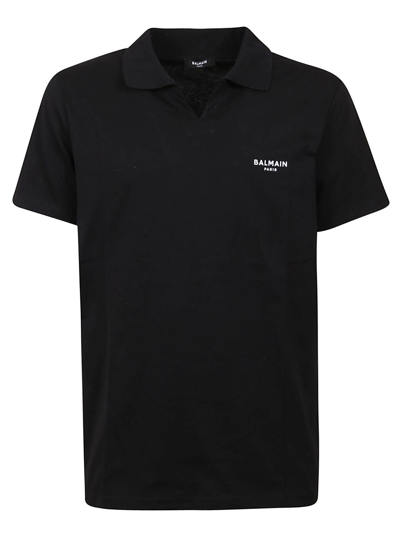 Balmain Logo Printed Short-Sleeved Polo Shirt