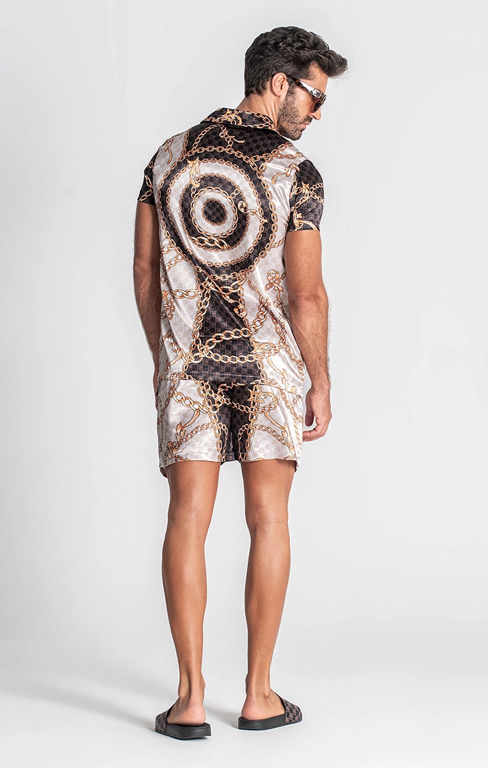Beige Bond Hawaiian Shirt