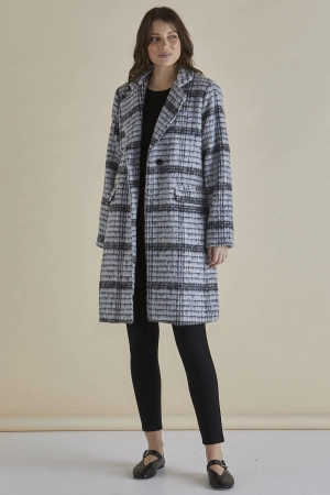 Betty Basics Wanda Coat Mono Chrome