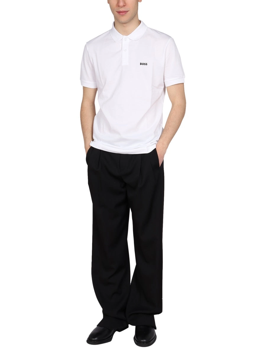 Boss Hugo Boss Logo Embroidered Short-Sleeved Polo Shirt