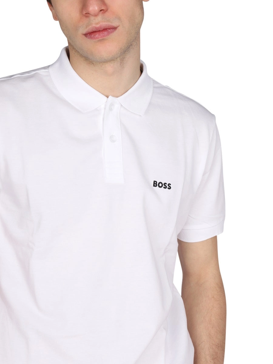 Boss Hugo Boss Logo Embroidered Short-Sleeved Polo Shirt