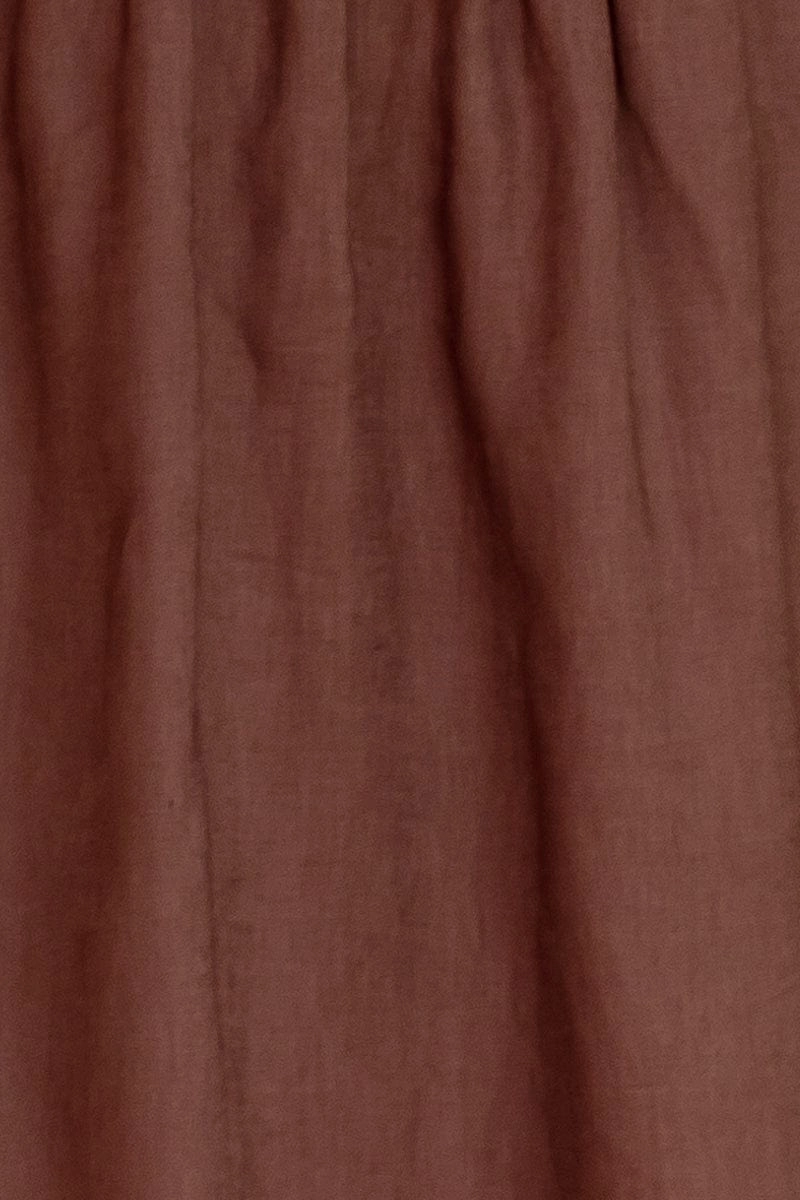 Brown Boobtube Sleeveless Crop