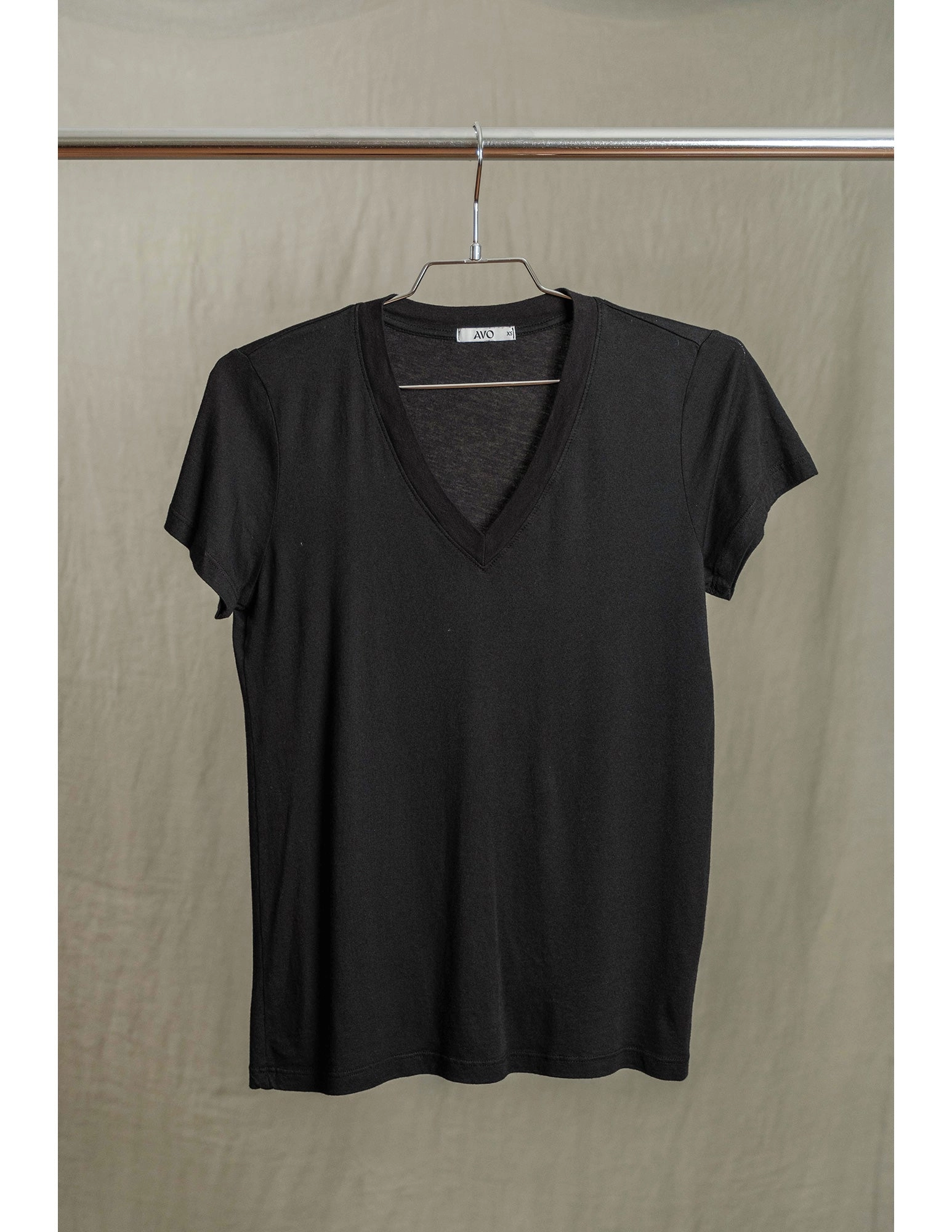 Butter Soft V-Neck in Black