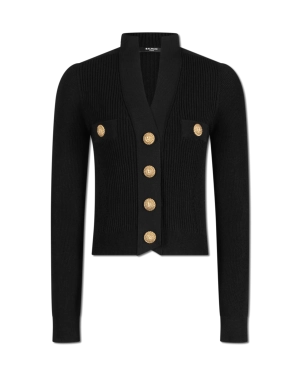 Buttoned Knitted Cardigan