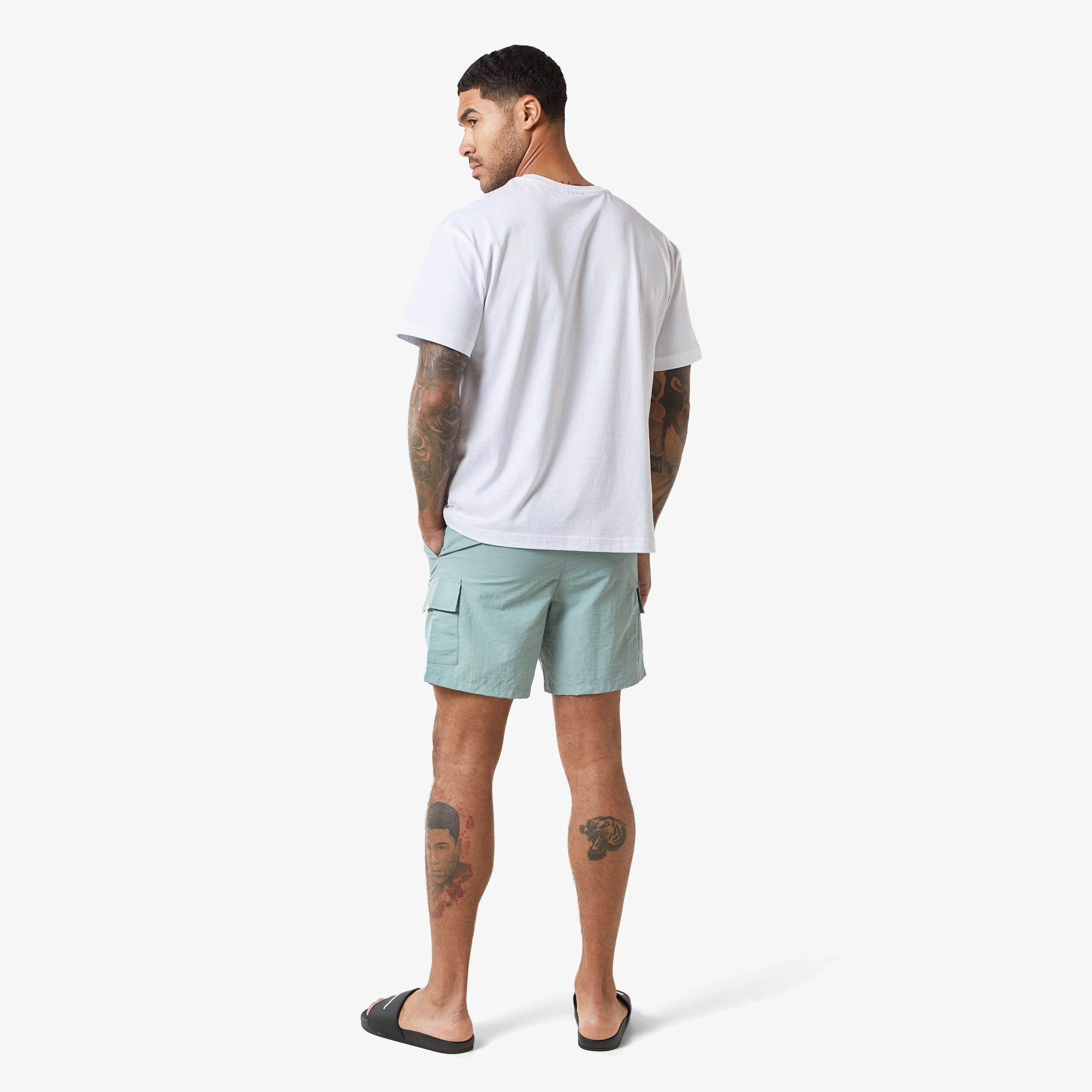 Cargo Pocket Swimshort | Dark Sage