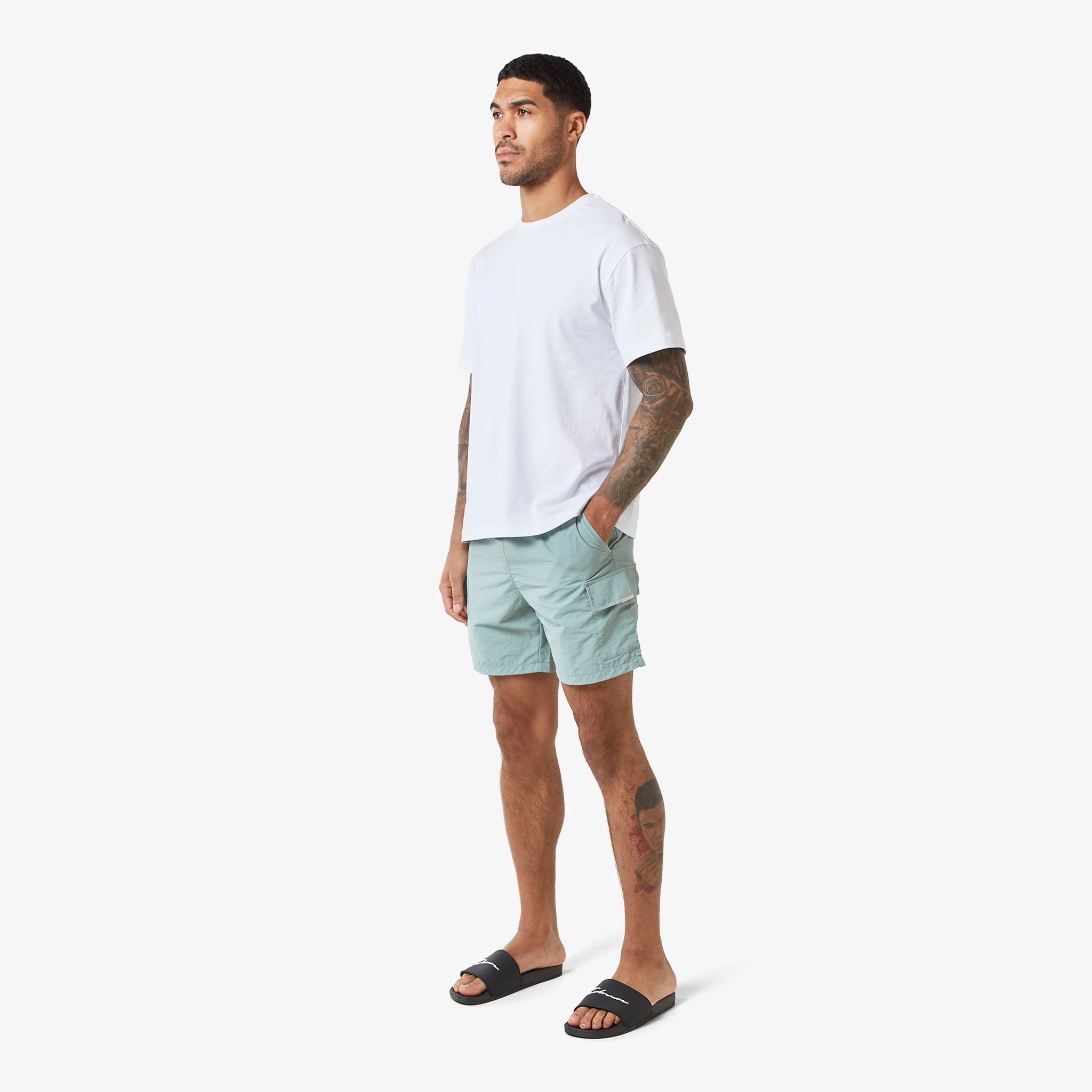 Cargo Pocket Swimshort | Dark Sage