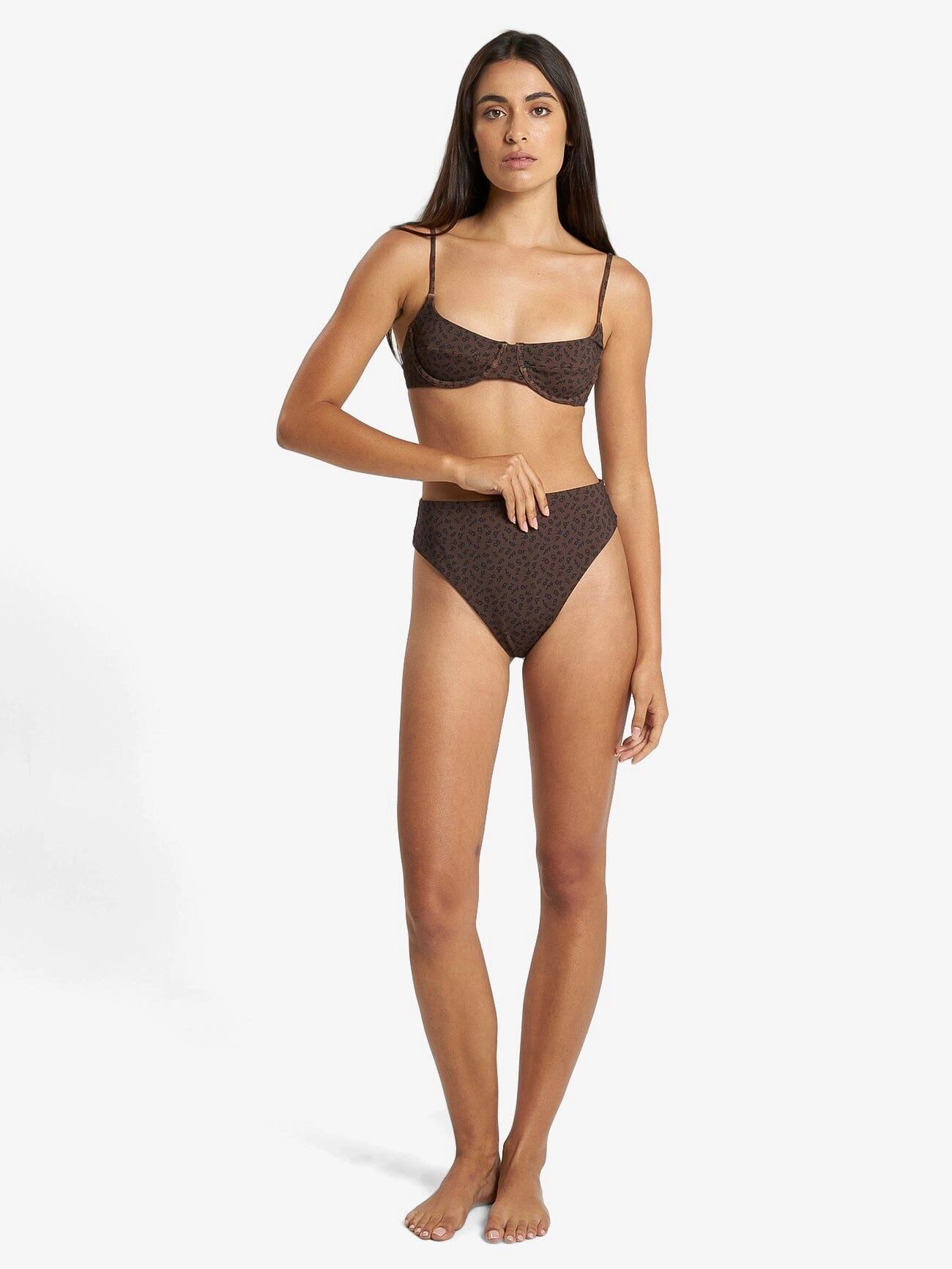 Cassia Underwire Bikini Top - Black