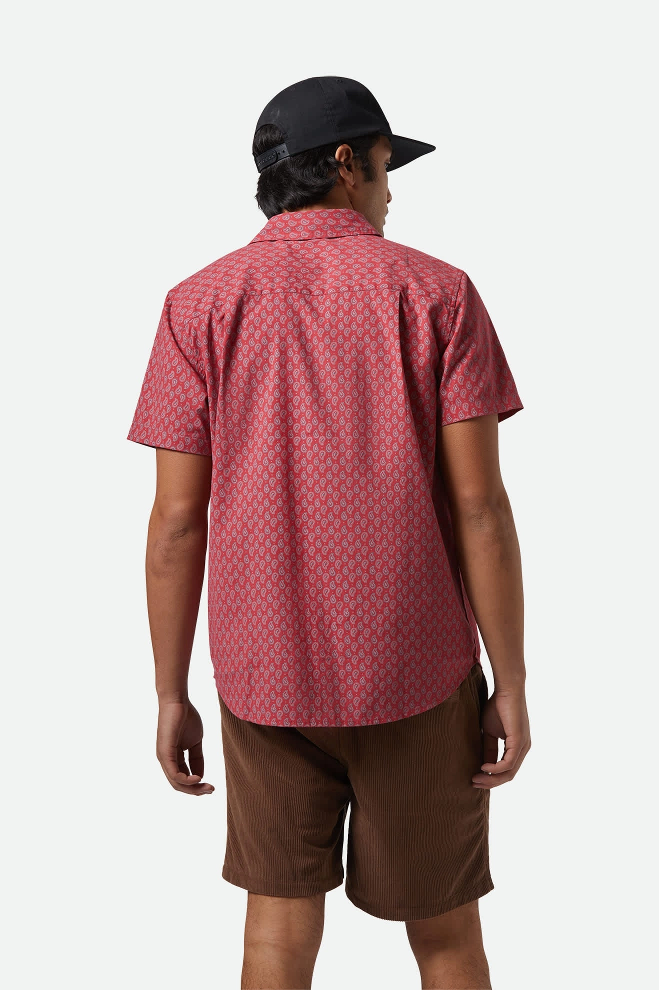 Charter Print S/S Shirt - Rust Red/Paisley