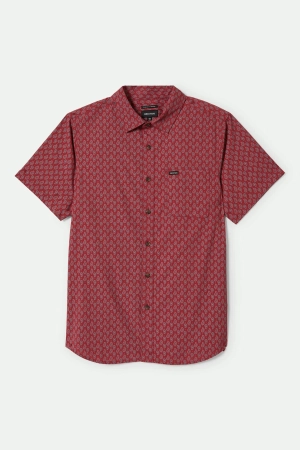 Charter Print S/S Shirt - Rust Red/Paisley