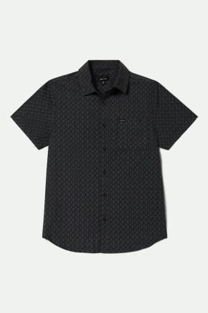 Charter Print S/S Shirt - Washed Black/Paisley