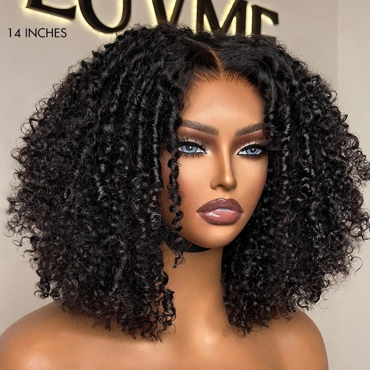 Coily Curly 5x5 Closure HD Lace Glueless Pre-Cut Wig with Breathable Cap