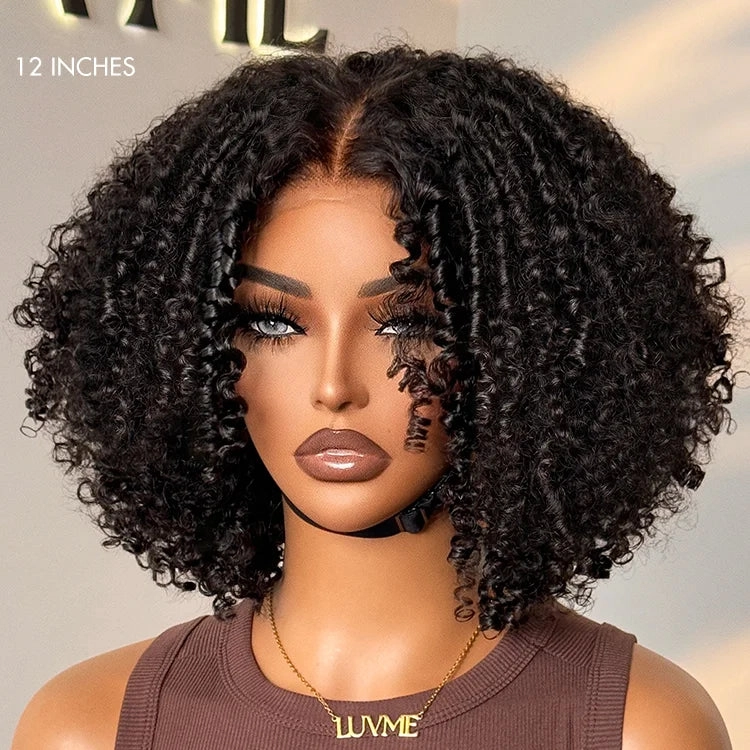 Coily Curly 5x5 Closure HD Lace Glueless Pre-Cut Wig with Breathable Cap
