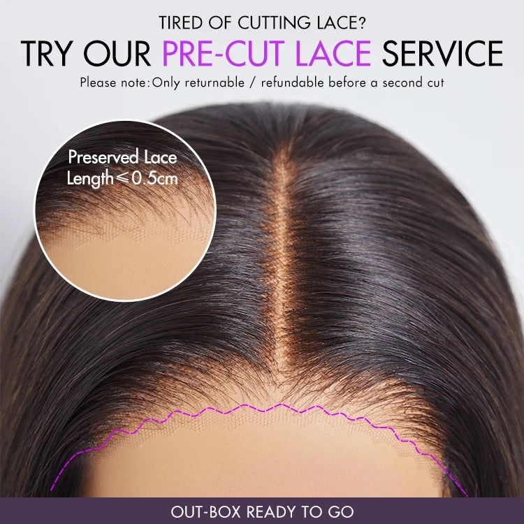 Coily Curly 5x5 Closure HD Lace Glueless Pre-Cut Wig with Breathable Cap