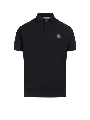 Compass Patch Short-Sleeved Polo Shirt