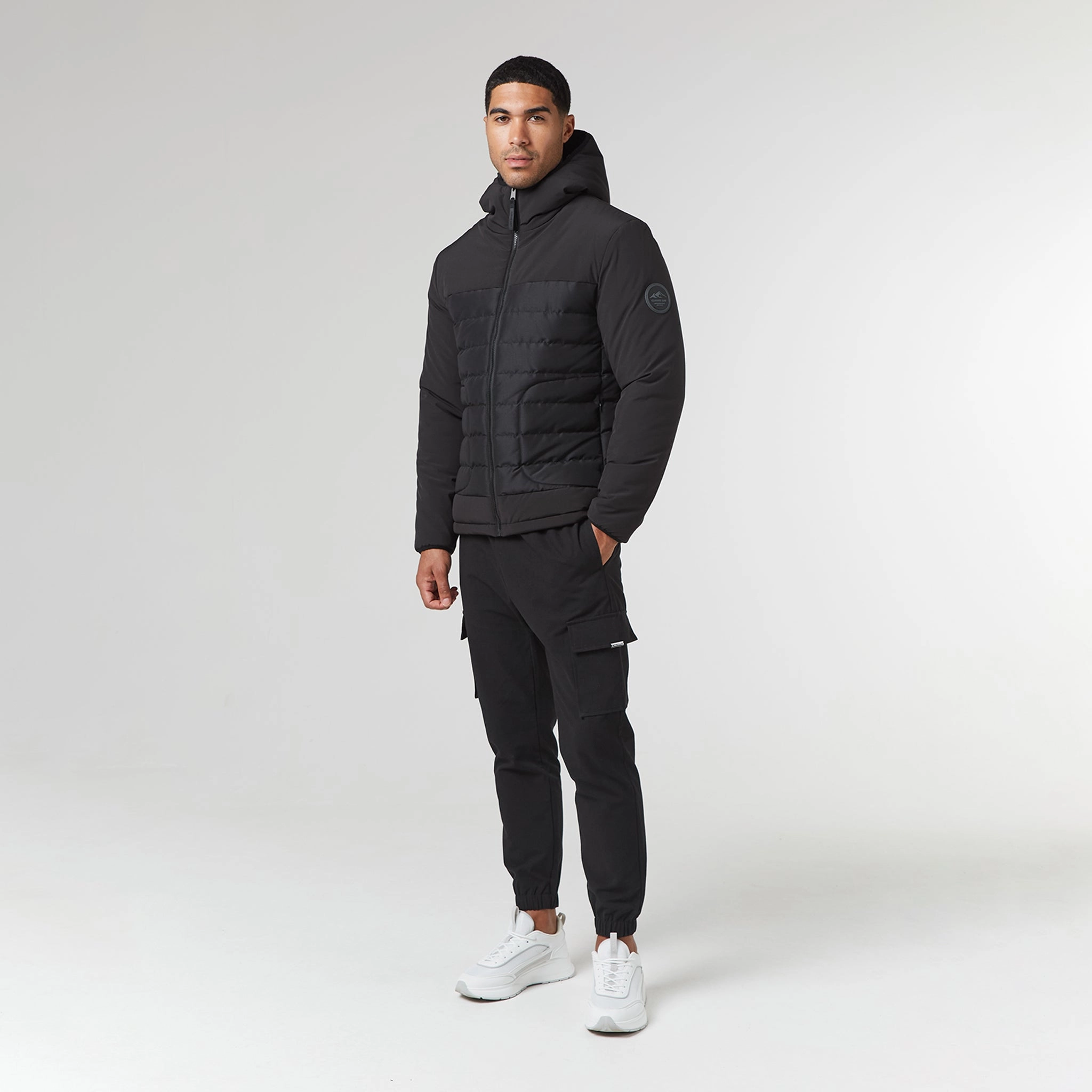 Contrast Soft Shell Jacket | Black