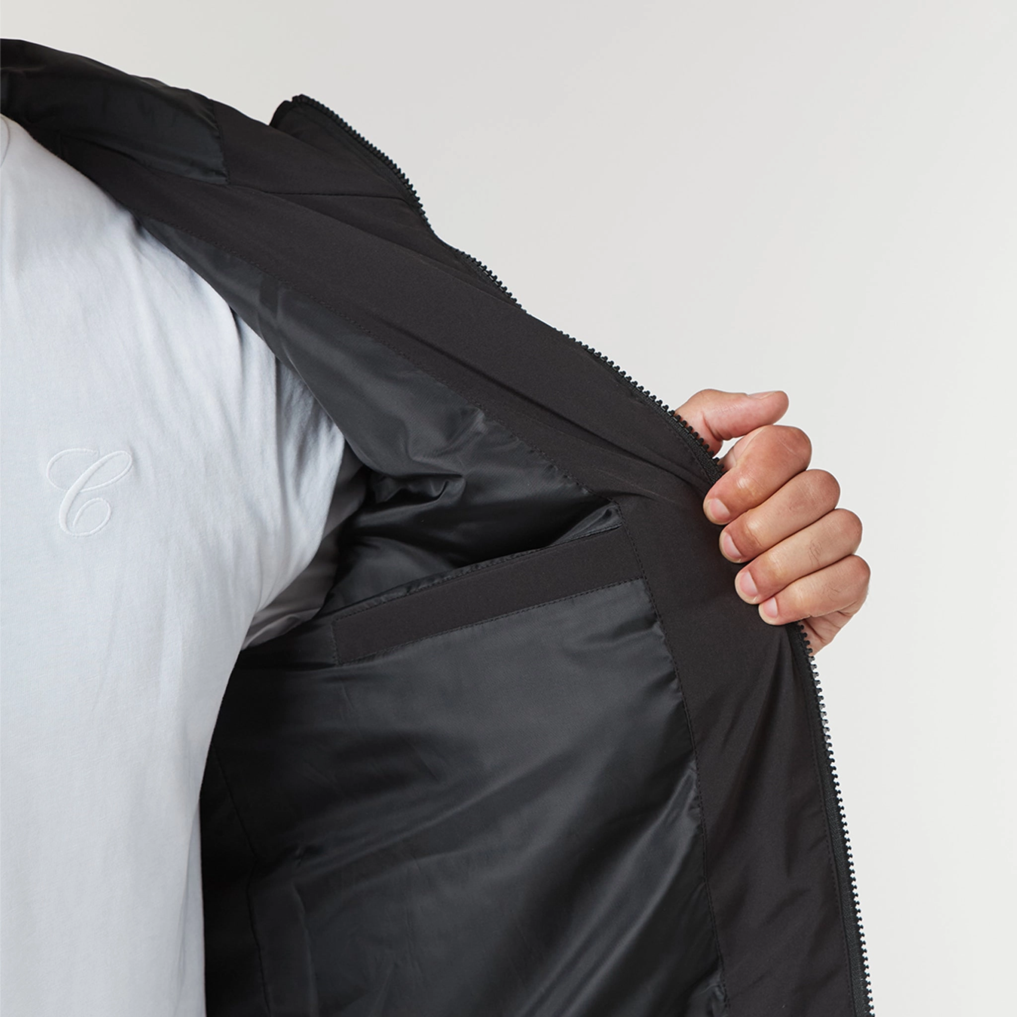 Contrast Soft Shell Jacket | Black