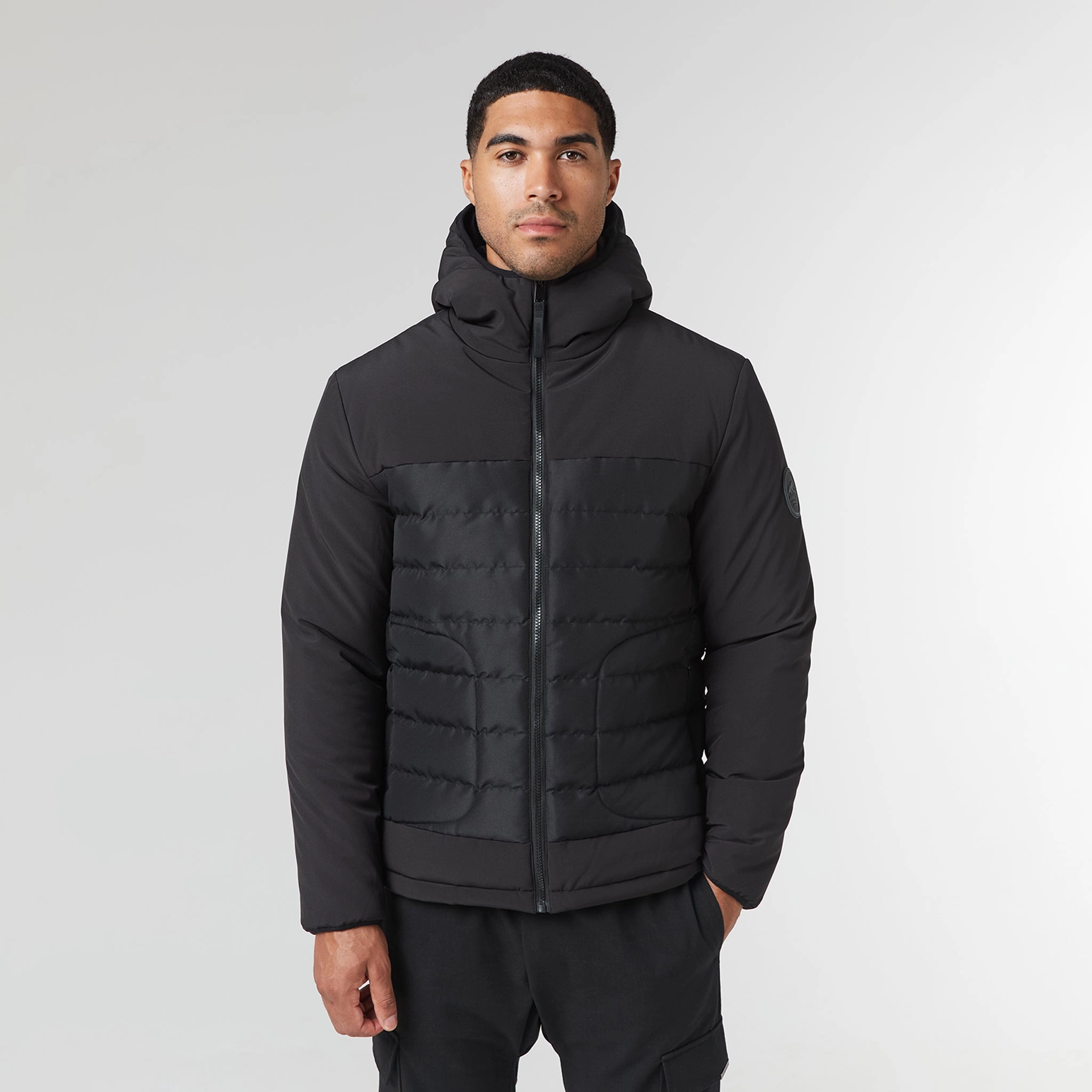 Contrast Soft Shell Jacket | Black