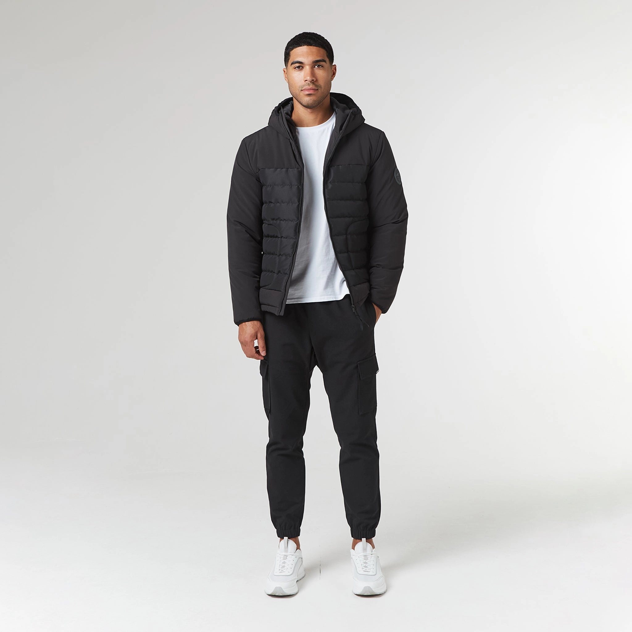 Contrast Soft Shell Jacket | Black