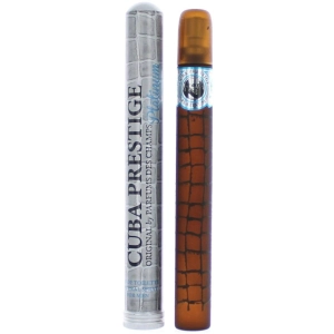 Cuba Men's EDT Perfume Spray - Prestige Platinum Woody Aromatic Fragrance, 1.17 oz