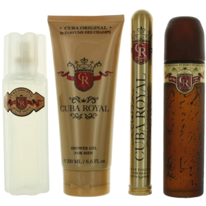 Cuba Men's Personal Care Grooming Gift Set - Royal Masuline Fragrance, 4 Piece