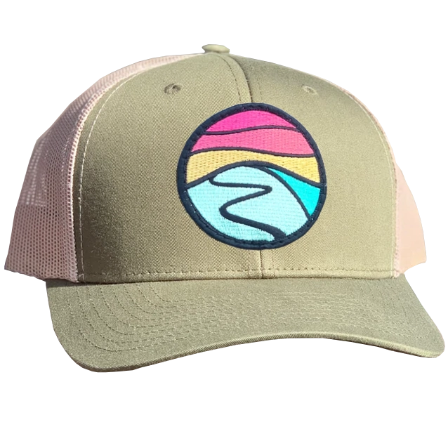 Curved Brim Trucker with Hilltop Patch
