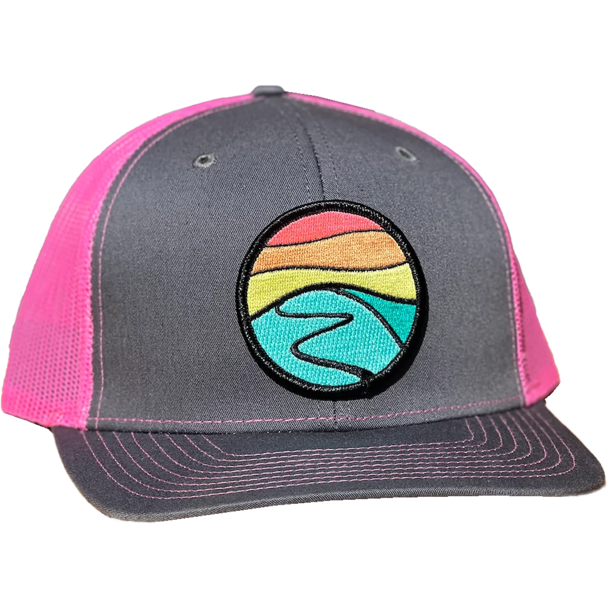 Curved Brim Trucker with Hilltop Patch