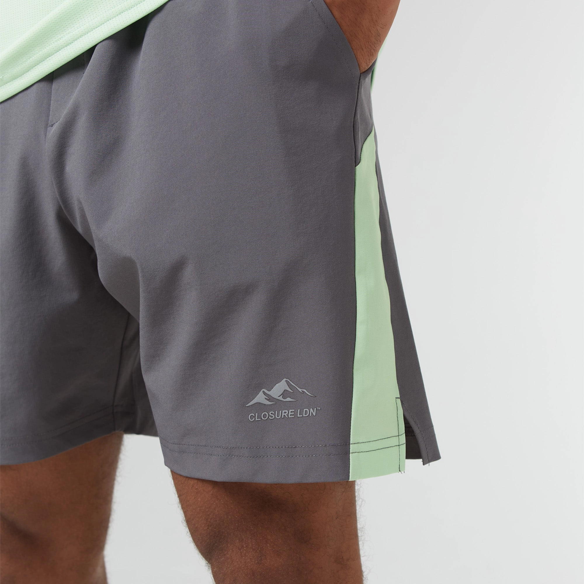 Cut & Sew Training Twinset | Lime Charcoal