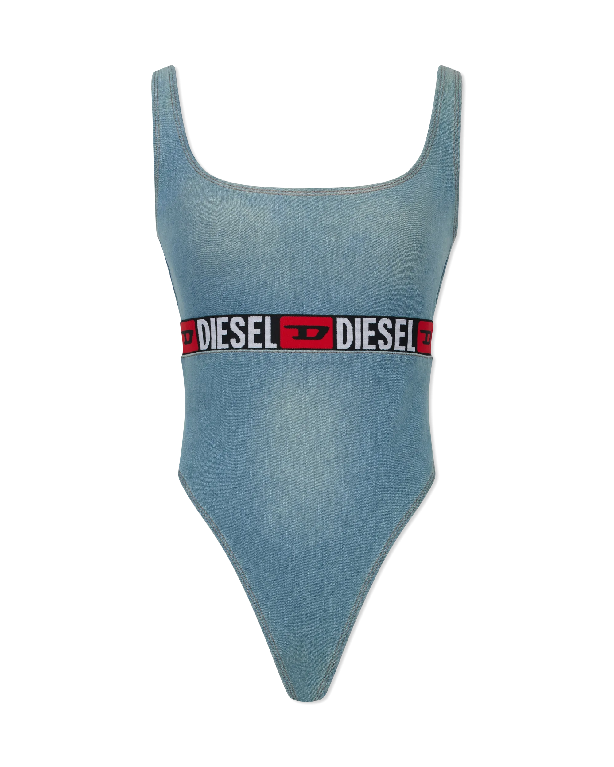 De-Geny S Denim Bodysuit