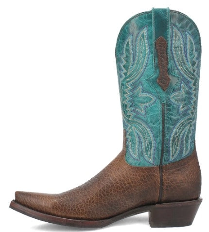 Dingo Rio Lobo in DI 154 Brown/Turquoise Mens Cowboy Boots