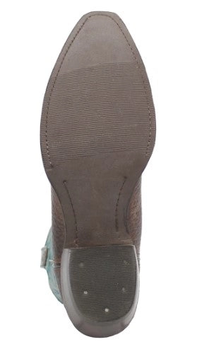 Dingo Rio Lobo in DI 154 Brown/Turquoise Mens Cowboy Boots