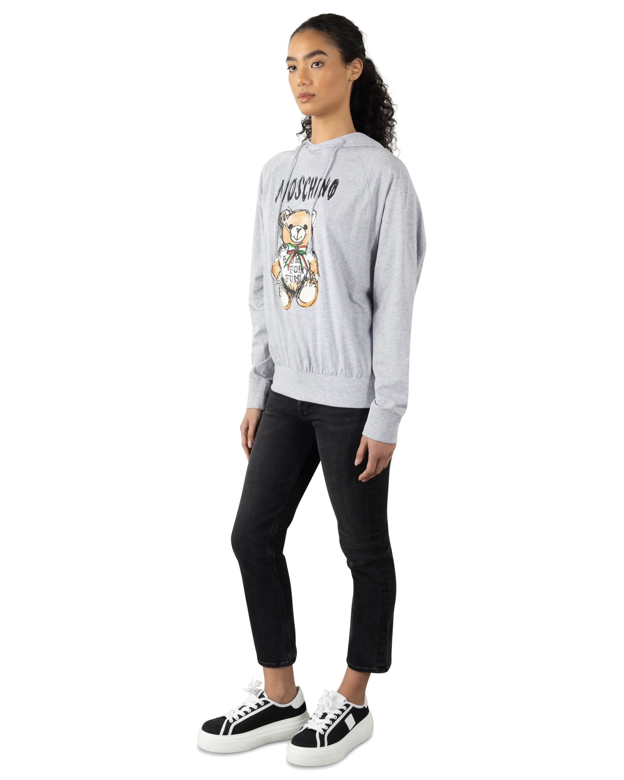 Drawn Teddy Bear Hoodie