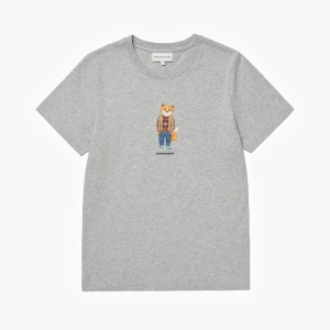 Dressed Fox Regular Tee-shirt Grey Melange