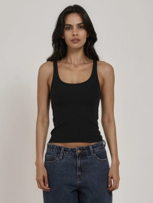 Elle Plunge Tank - Black