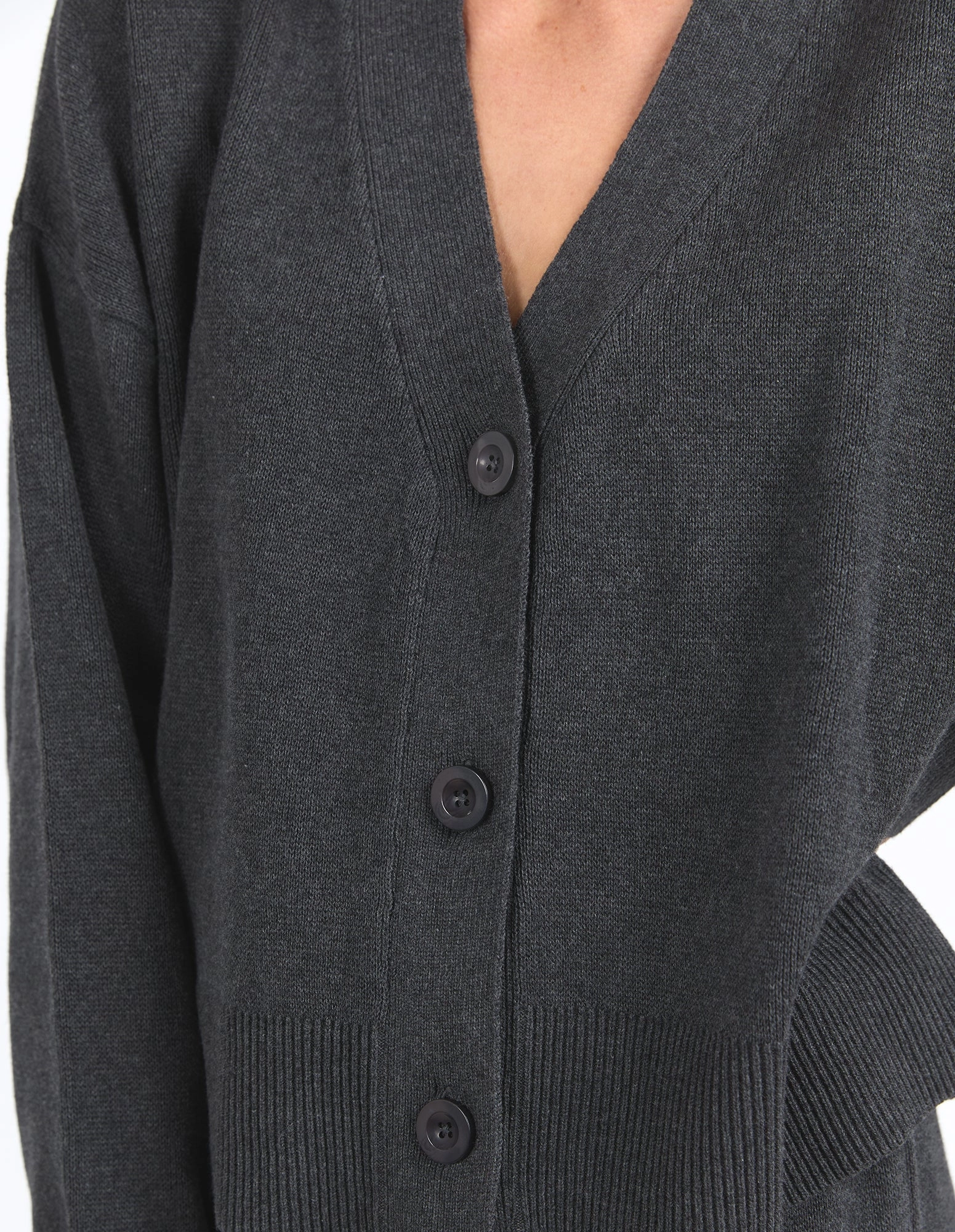 Elm Elodie Cardi Charcoal Marle