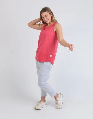 Elm Rib Tank Bittersweet Red