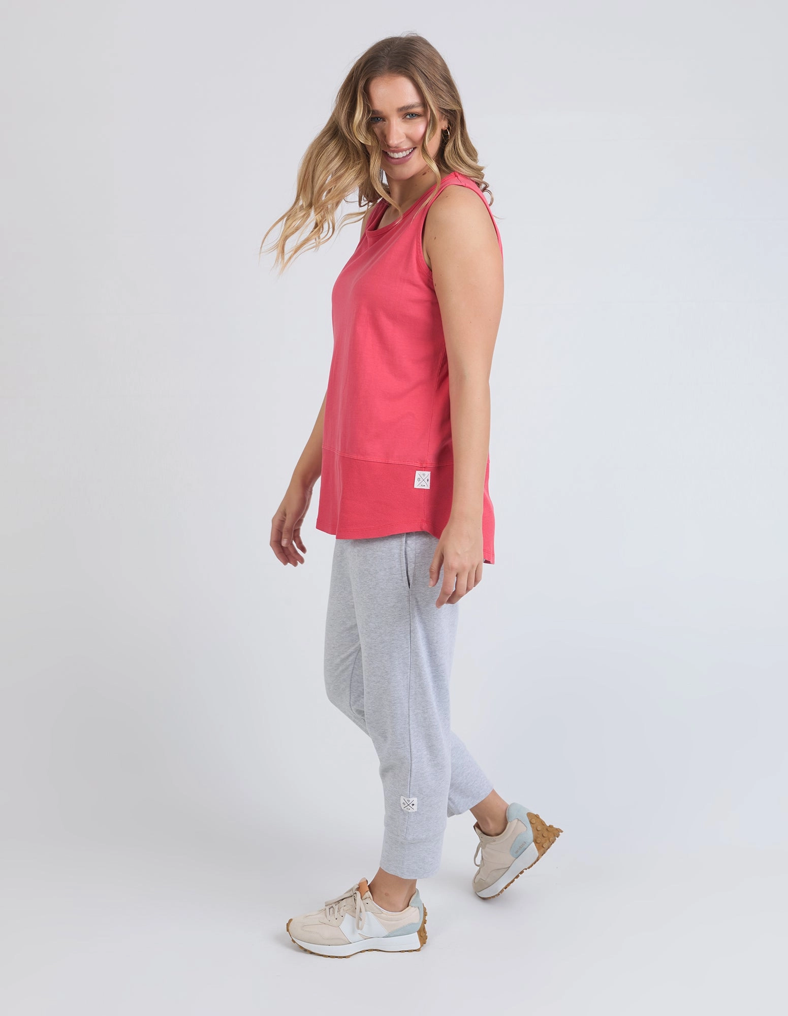 Elm Rib Tank Bittersweet Red