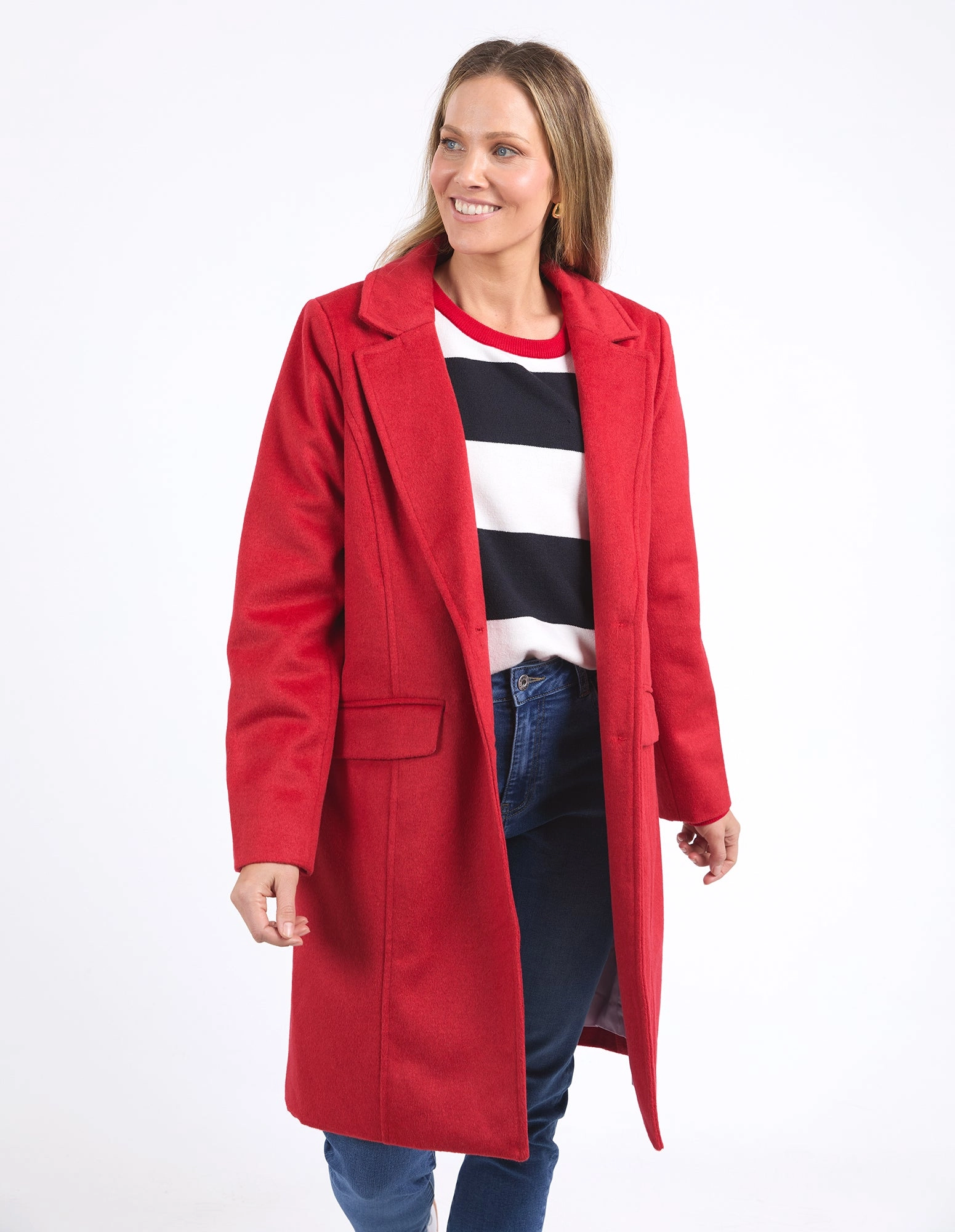 Elm Tasmin Coat Poppy