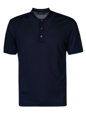 Ermenegildo Zegna Buttoned Short-Sleeved Polo Shirt