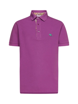 Etro Logo Embroidered Short-Sleeved Polo Shirt