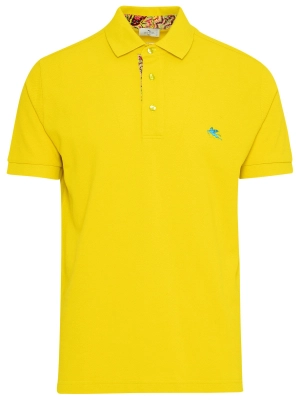 Etro Logo Embroidered Short-Sleeved Polo Shirt