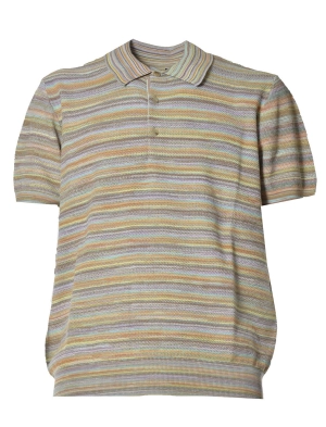 Etro Short-Sleeved Knitted Polo Shirt